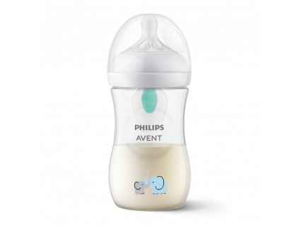 Philips AVENT Láhev Natural Response s ventilem AirFree 260 ml, 1m+, slon