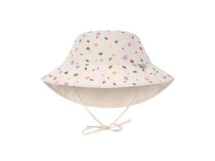 Sun Protection Bucket Hat 2023 pebbles multic./milky 07-18 mon.