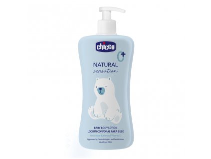 CHICCO Mléko tělové Natural Sensation s bambuckým máslem a vitaminem E 500ml, 0m+