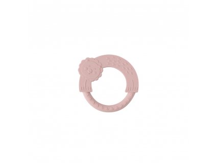 INTERBABY Kousátko silikonové kroužek - růžové
