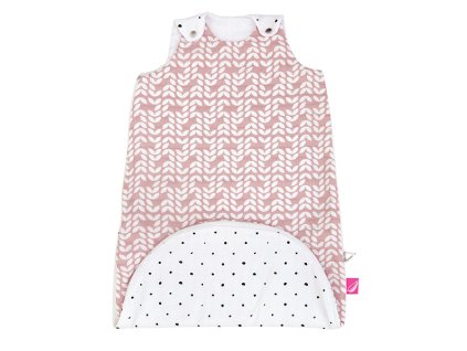 MOTHERHOOD Vak spací 2v1 ZIP-A-Round Beige mušelínový Pink Classics 3-18m 0,5 tog