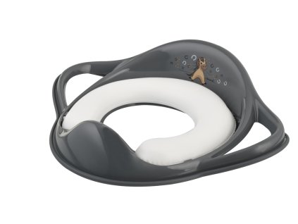 MALTEX Redukce na WC s úchyty měkká Koník Minimal - steel grey