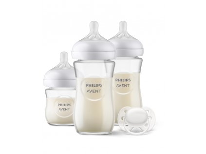 Philips AVENT Novorozenecká startovní sada Natural Response skleněná SCD878/11