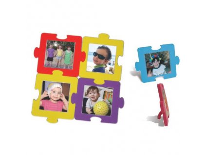 EDUSHAPE Fotorámeček barevný Puzzle sada pěnová 6 ks 36m+