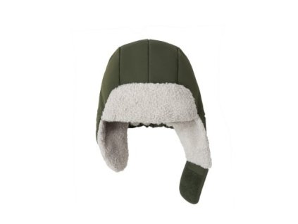 LEOKID Zimní čepice Color Block Green Scape vel. 9 - 18 měsíců (vel.46)