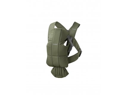 021040 baby carrier mini dark green woven product up babybjorn medium