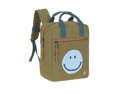 LÄSSIG Green Label Little One & Me Square Backpack Small Gots olive