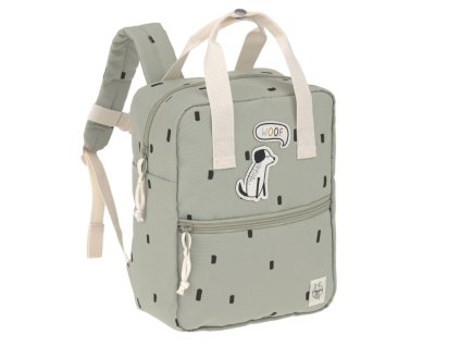 LÄSSIG Mini Square Backpack Happy Prints light olive