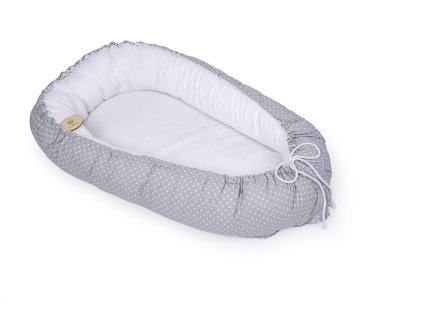 Oboustranné hnízdečko Basic (Varianta Bílý puntík v šedé)