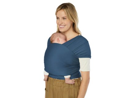 ERGOBABY ŠÁTEK/Aura Sustainably Sourced Knit Baby Wrap - Twilight Navy