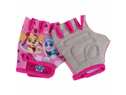 Dětské rukavice na kolo Paw Patrol růžové