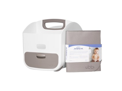 ubbi organizer na pleny prebalovaci podlozka taupe