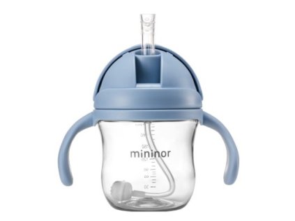 MININOR Lahev s brčkem Tritan 220 ml Sky Blue