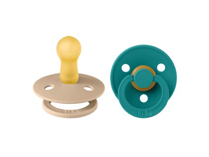 BIBS Colour okruhle cumliky z prirodneho kaucuku 2ks velkost 2 Scuba Taupe 120453 5713795265916