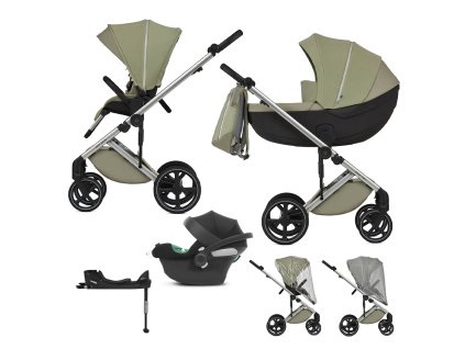 ANEX Kočárek kombinovaný Mev Wink + CYBEX Aton B2 i-Size + základna