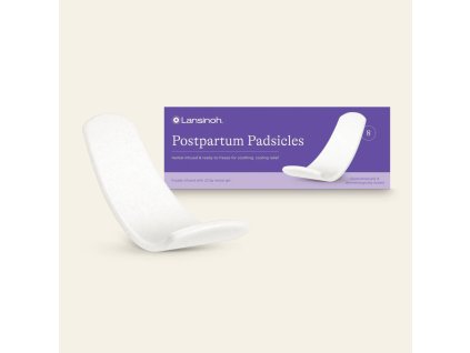 LANSINOH Vložky poporodní Padsicles chladivo-uklidňující v bylinné směsi, 8 ks