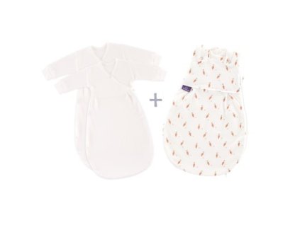 TRÄUMELAND Spací pytel Liebmich 3dílný set Carota 56/62