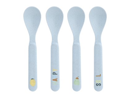 LÄSSIG Spoon Set PP/Cellulose Happy Fruits lemon