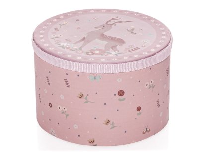 Dřevěný dětský bubínek, Pink