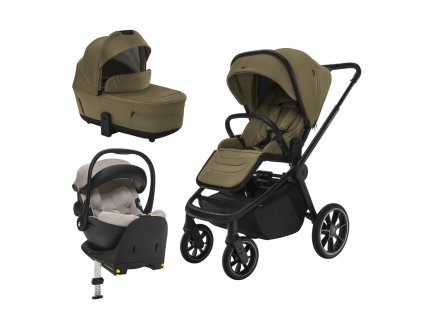 Set kočárek Move Cross 5 + hluboká korba  Move XL 5 + autosedačka XM dle vlastního výběru + báze, Toffee Brown