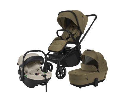 Set kočárek Move Cross 5 + hluboká korba Move XL 5 + autosedačka XM dle vlastního výběru, Toffee Brown