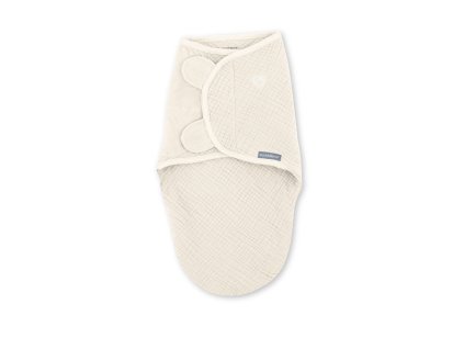 INGENUITY Zavinovačka SwaddleMe™ Ulitka mušelín Cream 1,5 TOG 0-3m