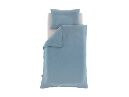 TRÄUMELAND povlečení Musselin 100/135 + 40/60 Jeansblau