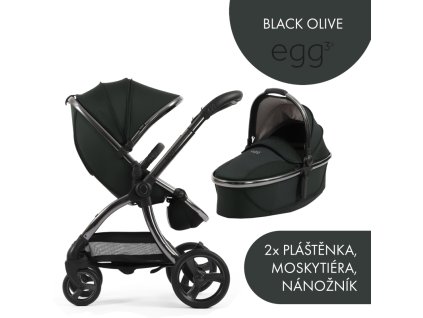 babystyle egg3 set 2 v 1 black olive 2025