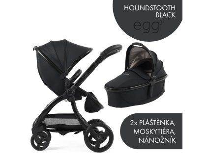 babystyle egg3 set 2 v 1 houndstooth black 2025 special edition
