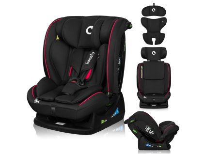 LIONELO Autosedačka Aart i-Size (40-150 cm) Black Carbon Red