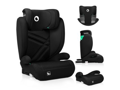 LIONELO Autosedačka Hugo i-Size (100-150 cm) Black Carbon