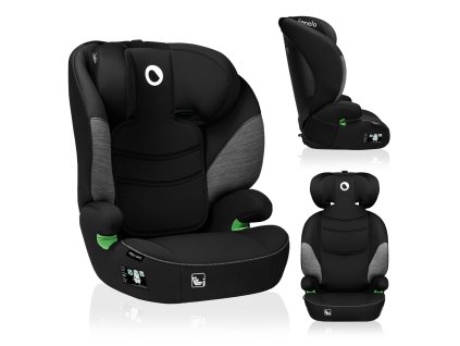LIONELO Autosedačka Lars i-Size (100-150 cm) Black Grey