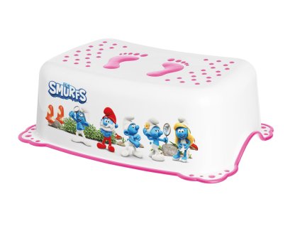 MALTEX Stupínek protiskluzový Šmoulové - Pink