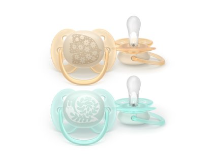 Philips AVENT Šidítko Ultrasoft Premium neutral 0-6m obrázek, 2 ks