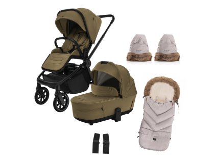 Set Move Cross 5 + hluboká korba Move XL 5 + dárky, Toffee Brown