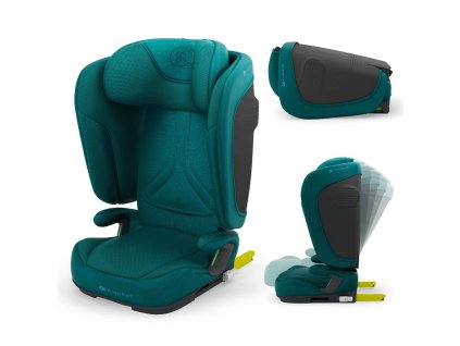KINDERKRAFT Autosedačka skládací Unity 2 I-Size (100-150 cm) Green