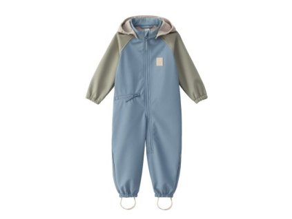 LEOKID Softshellový overal Color Block Blue Cape vel. 12 - 18 měsíců (vel. 80)