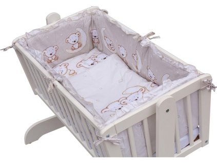 12324 6 detska kolebka bila 90x41cm s kompletni vybavou toro