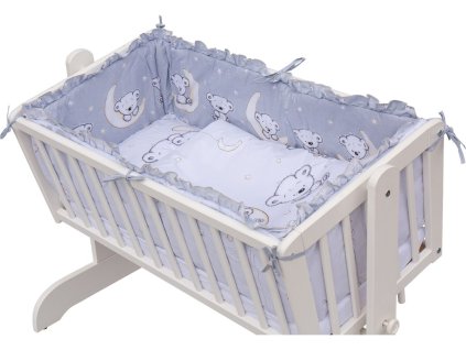 12324 1 detska kolebka bila 90x41cm s kompletni vybavou toro