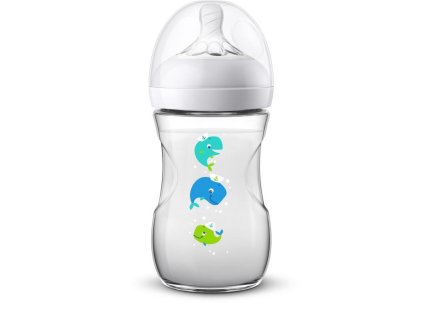 Philips AVENT Láhev Natural 260 ml, velryba