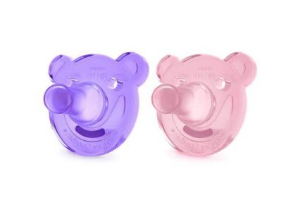 Philips AVENT Šidítko Soothie 3m+ dívka, 2 ks