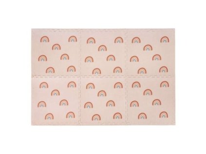 FREEON Free2Play Pěnová hrací podložka Puzzle 6 ks Rainbow