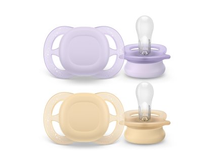 Philips AVENT Šidítko Ultrastart neutral 0-2m dívka, 2 ks