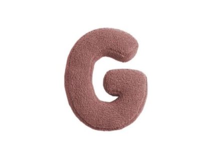 MEALINI Plyšové písmeno Růžové G