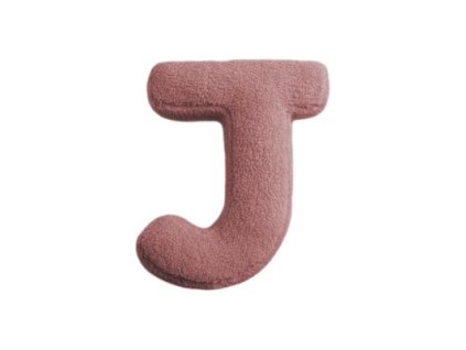 MEALINI Plyšové písmeno Růžové J