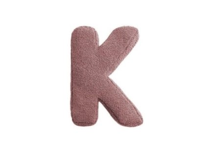 MEALINI Plyšové písmeno Růžové K