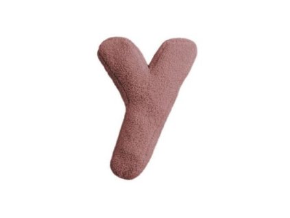 MEALINI Plyšové písmeno Růžové Y