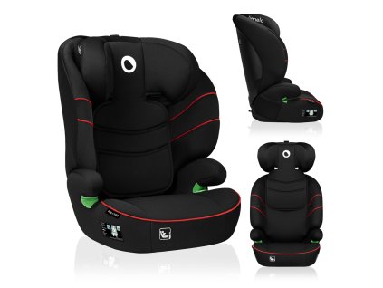LIONELO Autosedačka Lars i-Size (100-150 cm) Sporty Black Red