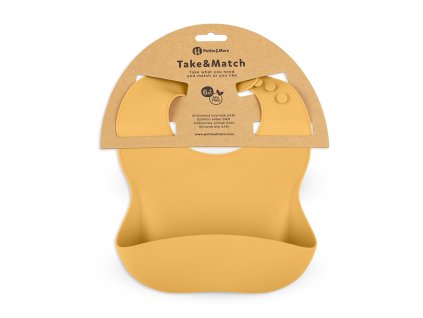 PETITE&MARS Bryndák silikonový Take&Match Intense Ochre 6m+