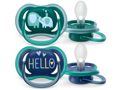 Philips AVENT Šidítko Ultra air 18m+ chlapec (slon), 2ks